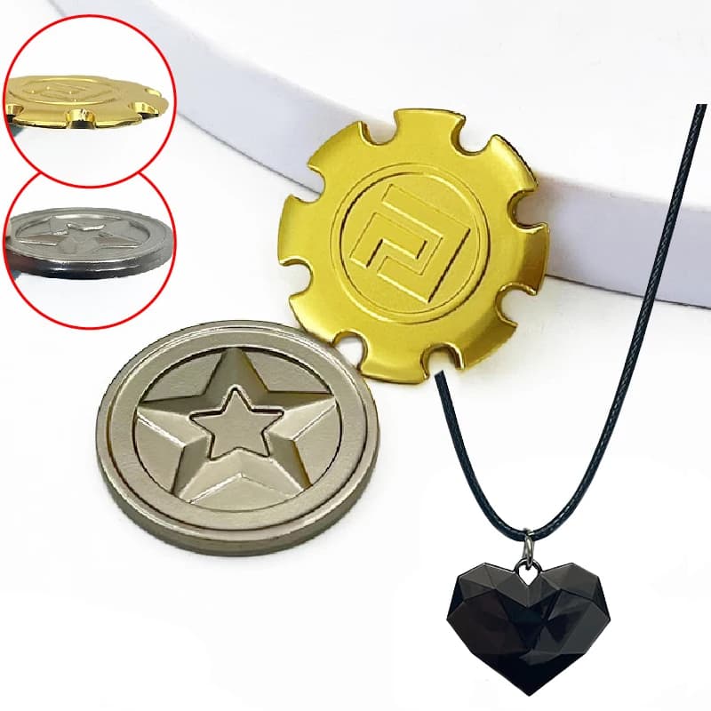 Zenless Zone Zero Gear Coins Cosplay Game ZZZ Nicole Demara Necklace Fans DIY Metal Commemorative Halloween Party Metal Decor