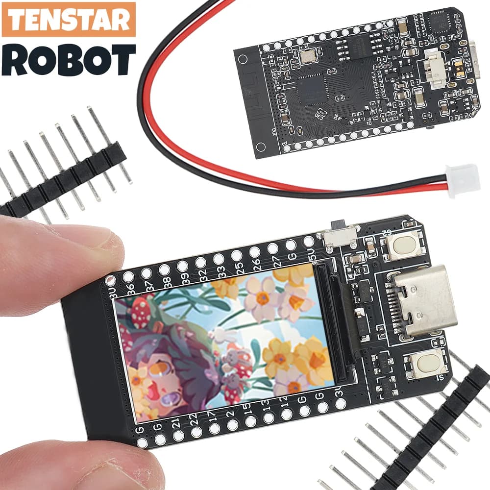 TENSTAR T-Display ESP32 WiFi And Bluetooth-Compatible Module Development Board 1.14 Inch LCD Control