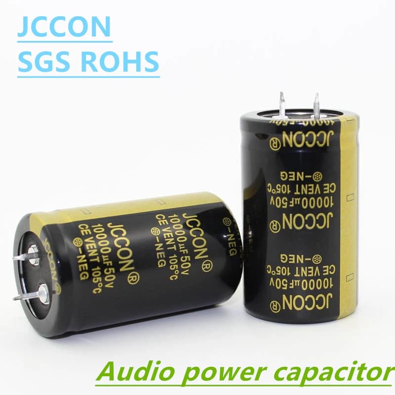 1Pcs JCCON Audio Electrolytic Capacitor 50V 6800UF 4700UF 10000UF 15000UF 22000UF For Hifi Amplifier High Frequency Low ESR