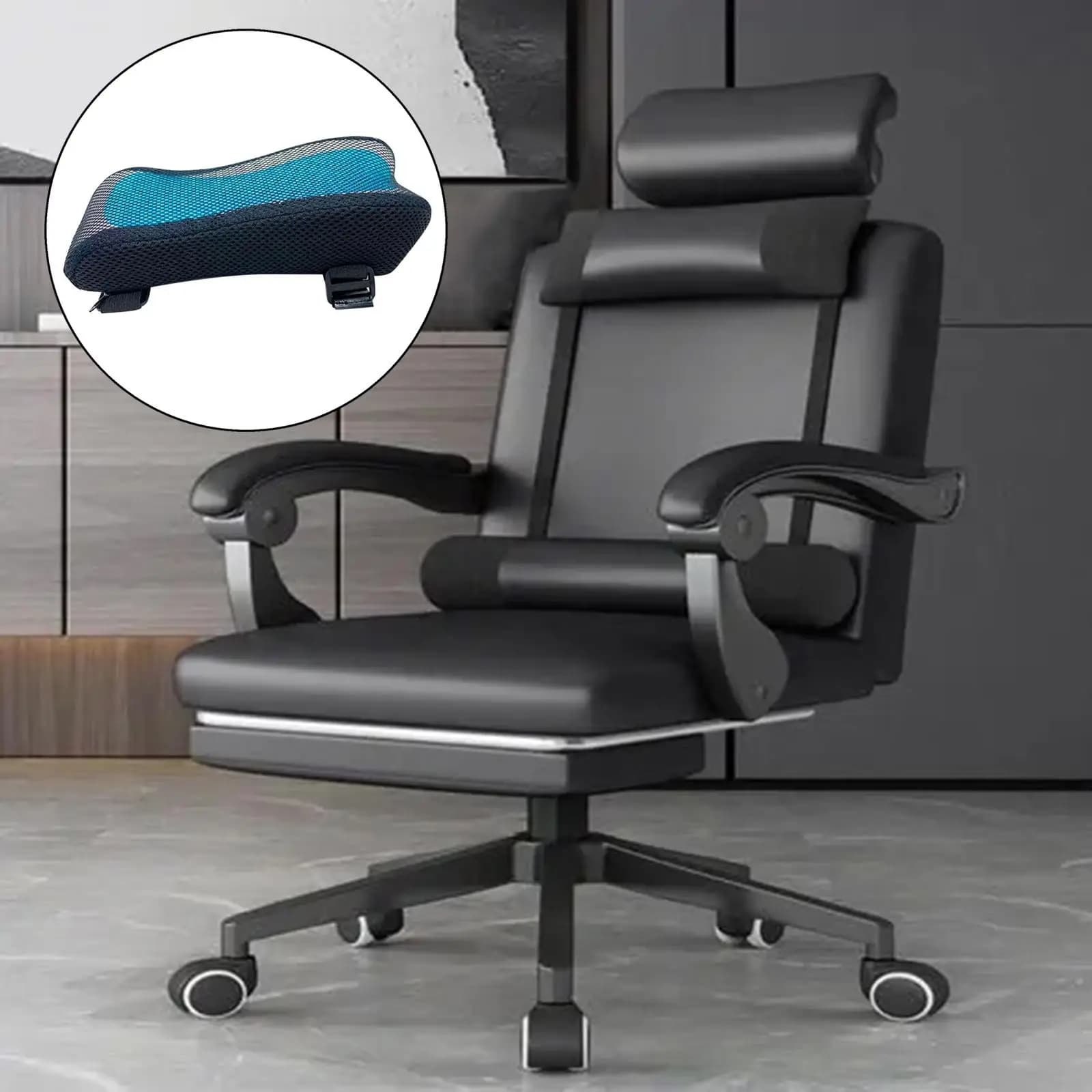 Extra Armrest Cushions Pressure Office Gaming Armrest Pads Polyester Fiber