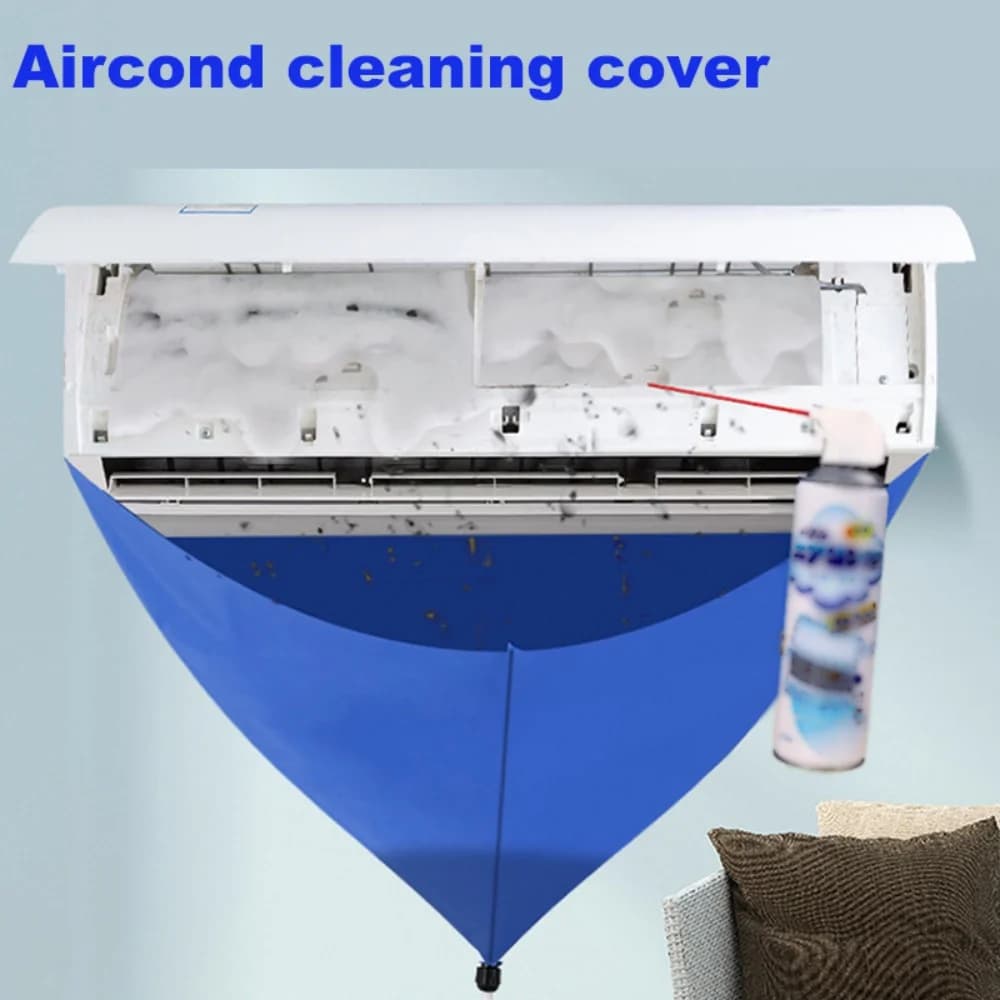 100cm Air Coditioning Cleaning Cover Bag PVC Thickened Cleaner with Water Pipe Home 1-1.5P Split Hanging Air Conditioner Tools
