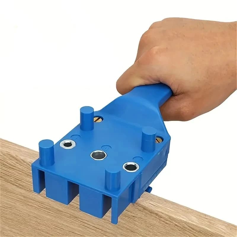 6/8/10mm Drill Bit For Carpentry Straight Hole Locator Clamp Woodworking Dowel Handheld Drill Guide and Hole Saw Tool
