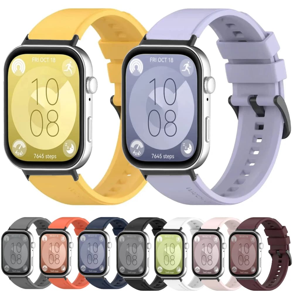 Silicone Watchband for Huawei Watch Fit 3 Soft Breathable Replaceable Wristband for Huawei Watch Fit3 Strap Bracelet Accessories