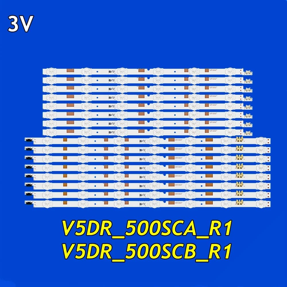 LED TV Backlight Strip for UE50JS7200U UE50JU6800K UE50JU6850U UE50JU6870U UE50JU6872U UE50JU6875U V5DR_500SCA_R1 V5DR_500SCB_R1