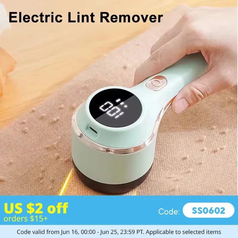 Lint Remover For Clothing Hair Ball Trimmer Fuzz Pellets Clothes Sweater Fabric Shaver with LED Digital Electric Fluff Lint