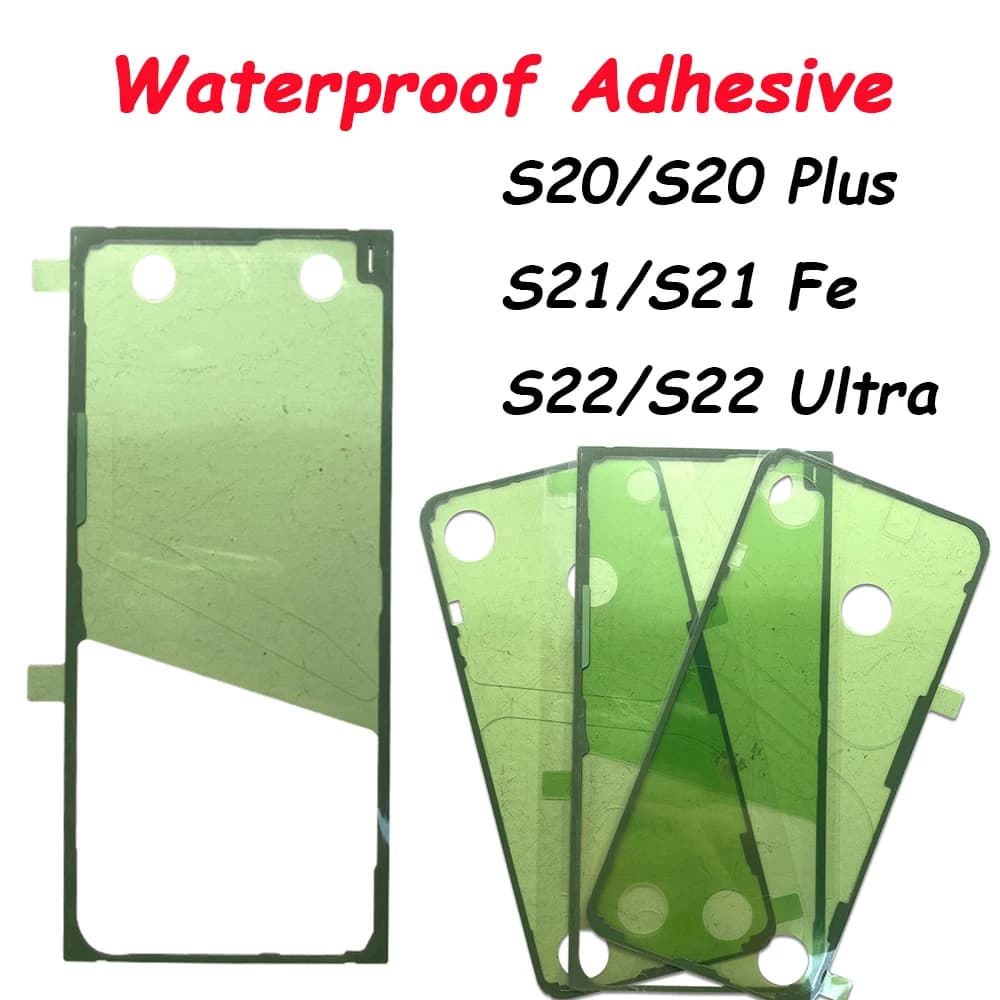 Waterproof Sticker For Samsung S23 S21 S20 Ultra S21 Fe S21 Plus Adhesive Sticker Back Housing Battery Cover Glue Tape Sticker