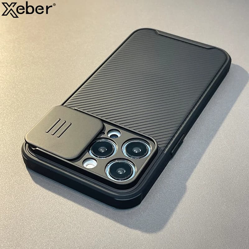 Slide Camera Lens Protection Magnetic Phone Case For iPhone 16 15 Pro Max 14 13 12 11 Silicone For Magsafe Wireless Charge Cover