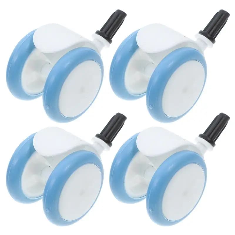 4 Pcs Walker Replacement Wheels Baby Roller Stroller Swivel Casters Rubber Universal Walkers Durable Tires For