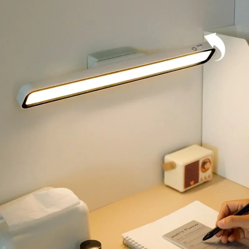 LED Desk Lamp Hanging Magnetic Table Lamp Led Usb Rechargeable Stepless Dimming Home BedroomCabinet Closet Wardrobe Night Lights