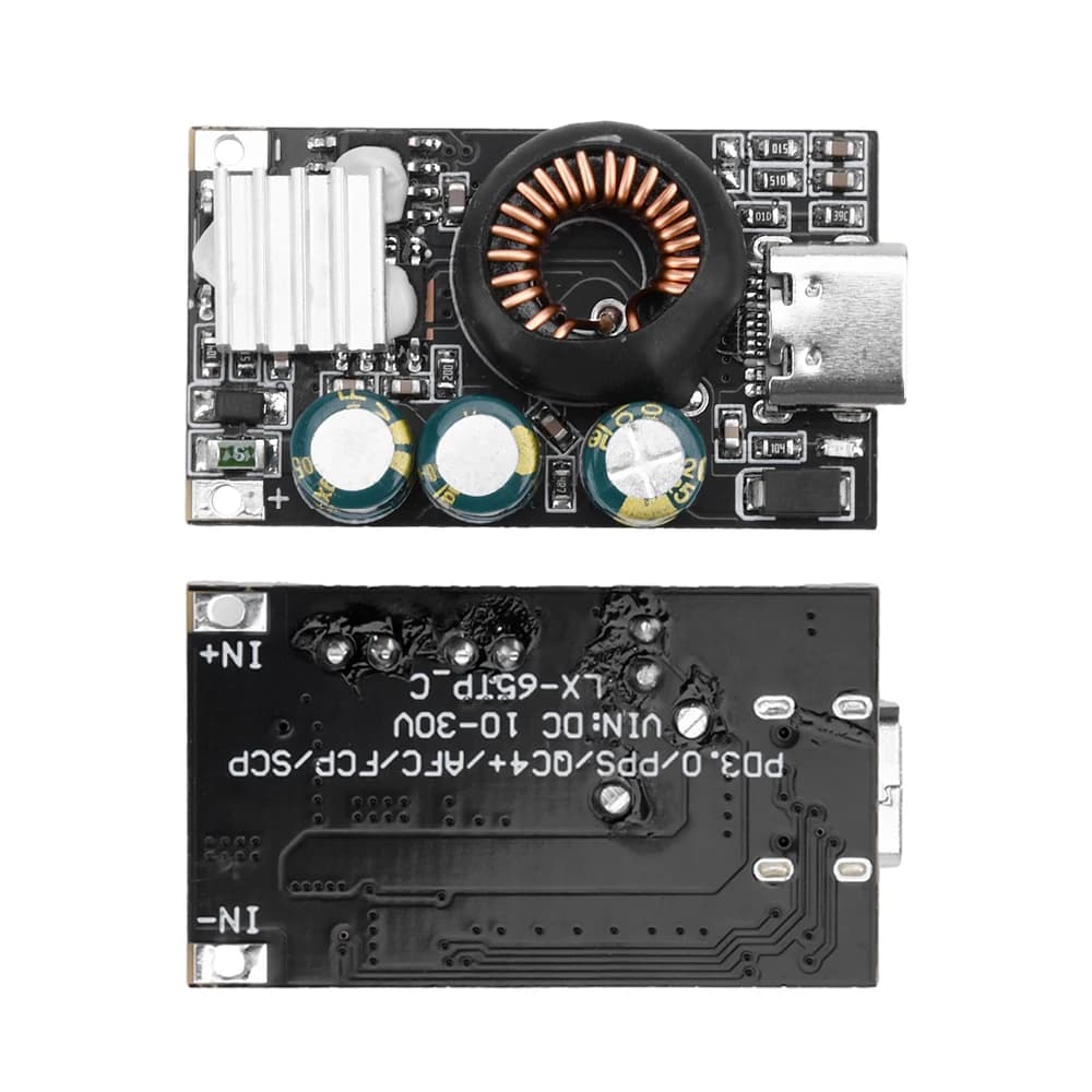 PD65W Fast Charging Module Type-C Cell Phone Charging Pad Fast Charging Car DIY Modification Module Step-down Module