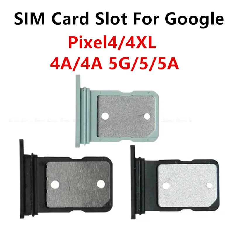 Pixel5 Pixel4 SIM Card Slots For Google Pixel 5 5A 4A 5G 4 XL SIM Tray Adapters Socket Holder Replace Phone Housing Repair Parts