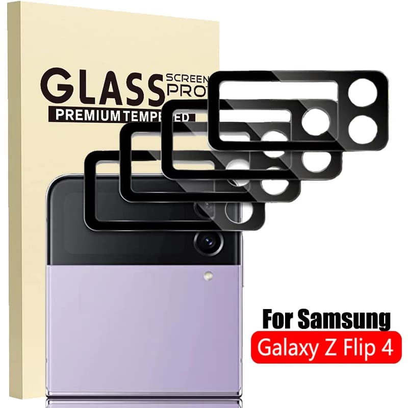 HD Glass Back Len Screen Protector For Samsung Z Flip 4 5G Flip4 Full Cover Rear Camera Tempered Glass Film For Galaxy Z Flip 4