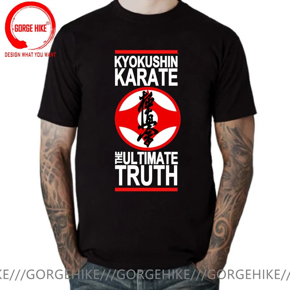 Japanese Kung Fu Kyokushin Karate Masutatsu Oyama T Shirt Men The Ultimate Truth Kyokushinkai Karate T-Shirt Kyokushin Tee Shirt
