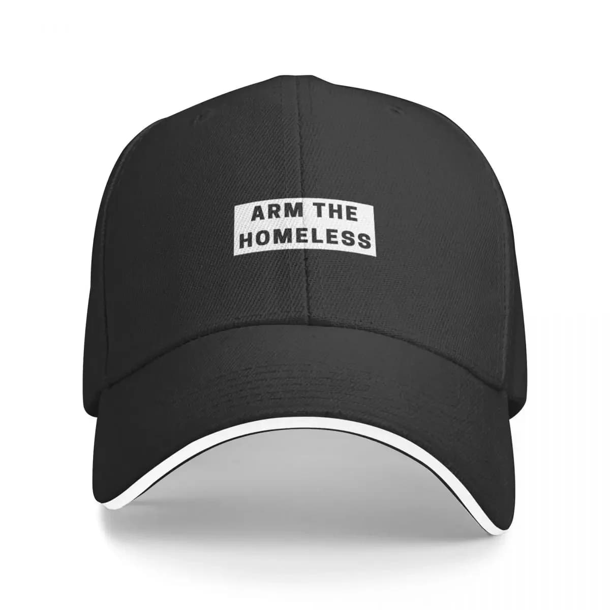 Arm The Homeless Sticker Baseball Cap Military Cap Man Fashion Beach Trucker Hat foam party Hat Woman Men's