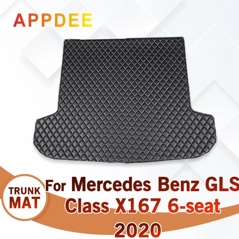 Car Trunk Mat For Mercedes Benz GLS Class X167 6-Seat 2020 2021 2022 Custom Car Accessories Auto Interior Decoration