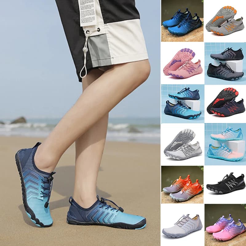 New Adult Men Women Rubber Neoprene Diving Shoes Anti-Skid Beachwear Wading Sports Surfing Sneakers Gradient Socks Swimming Fins