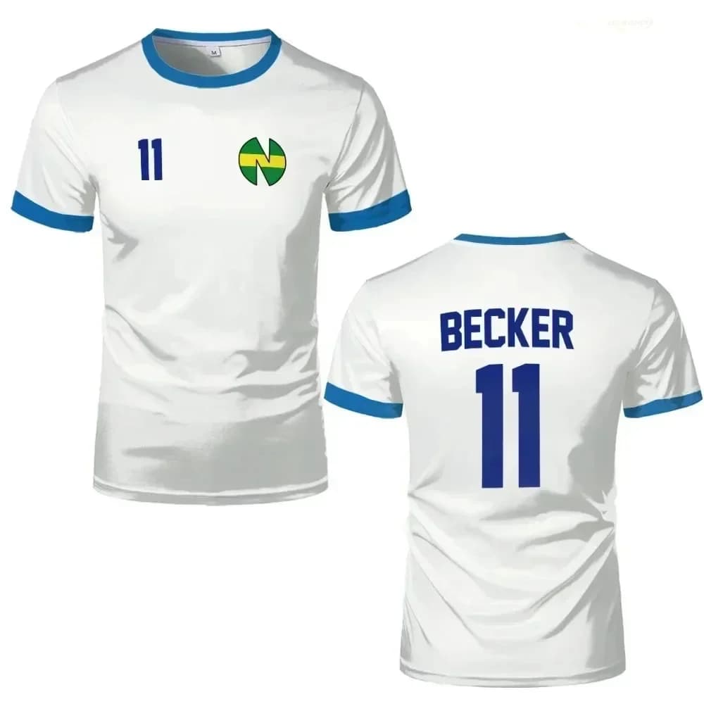 Shirts 3D Animation Tsubasa School Nansheng Olive And Benji Captain T-shirt Fashion Sports T-shirt Short Sleeve Top for Children