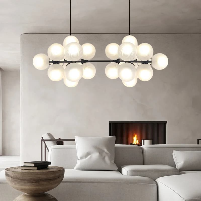 Grape Lamp Series Nordic Creative Personality Home Decor Living Room Ceiling Pendant Lights Purple Ripple Ball for Living Room