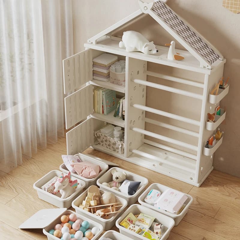 Children's wardrobe, baby simple small wardrobe, home bedroom layered storage cabinet, toy shelves