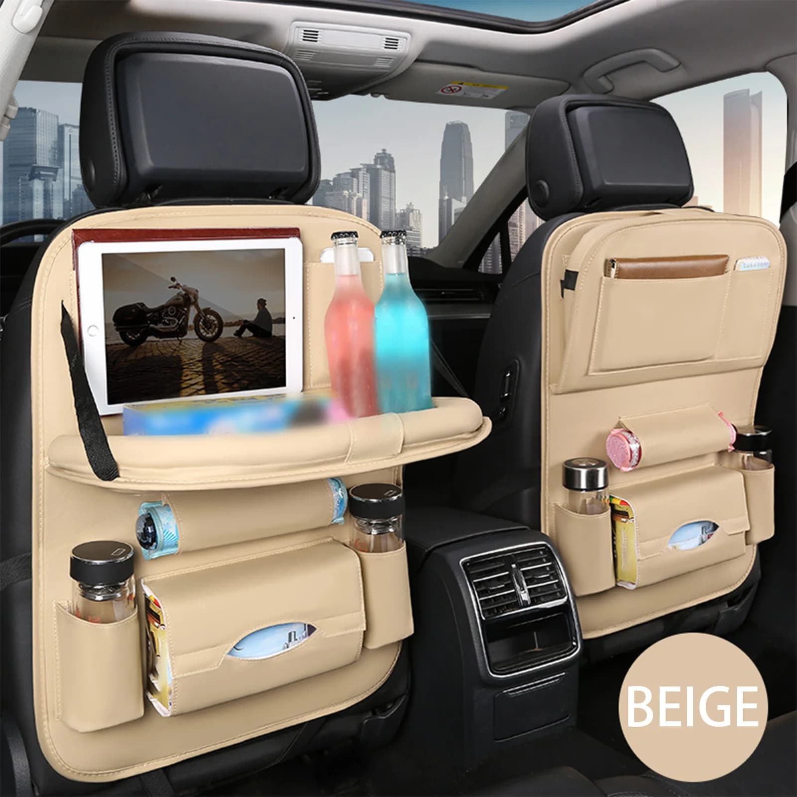 Car Seat Back Organizer Bag Easy to Install Automobiles Car Interior Accessories Suitable for Safe Driving Experience