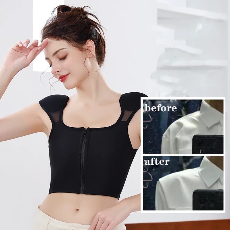 Prayger New Cos Tops Women Straight Shoulder Shapers Slimming Chest Vest Invisible Body Underwear
