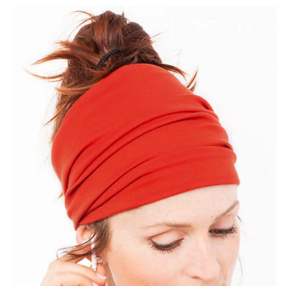 Soft Women Elastic Stretch Running Wide Hairband Yoga Headband Turban Head Wrap