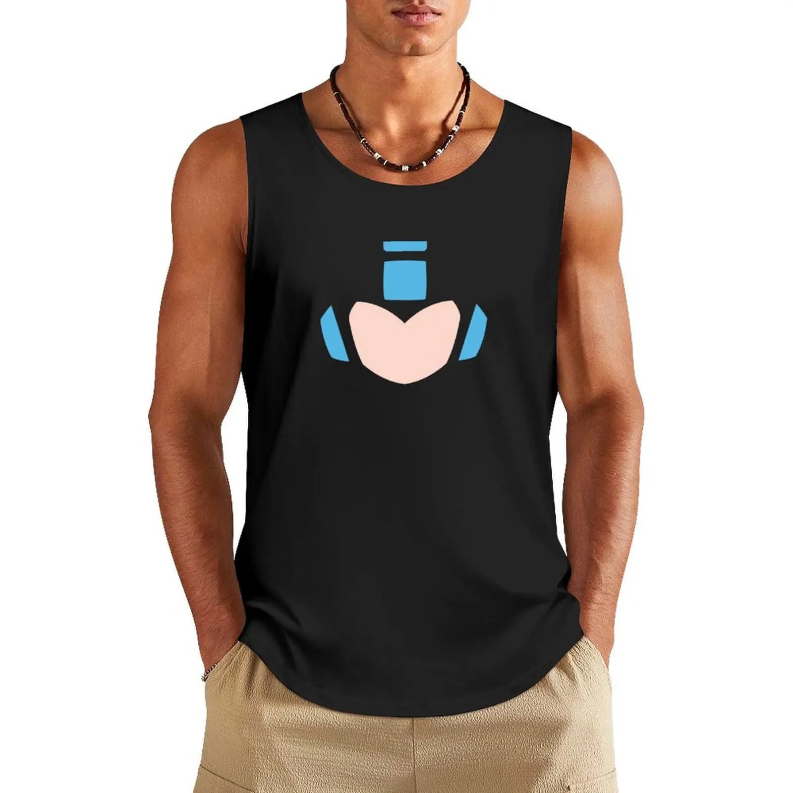Mega Man Tank Top Men's summer t-shirt sleeveless vest men cute tops