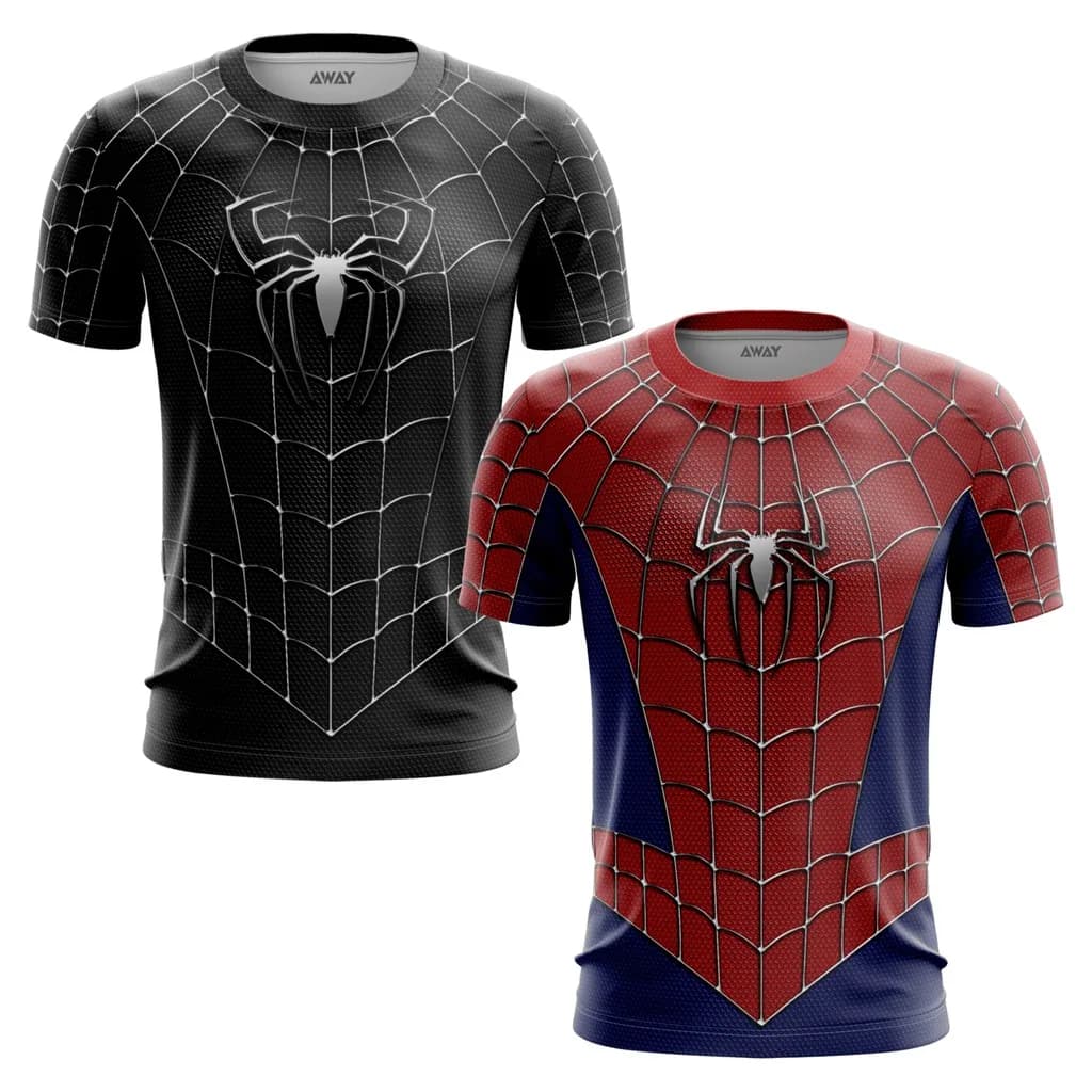 Harajuku Casual Prank Men's Shirt 3D Digital Print Street Fashion Trend Spider Series Summer Quick Drying Short Sleeved T-shirt