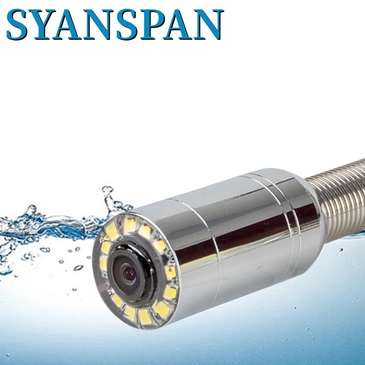 Sewer Pipe Inspection Camera Head, SYANSPAN 23mm/17mm Drain Sewer Pipeline Industrial Endoscope Camera Parts Replacement NO Skid