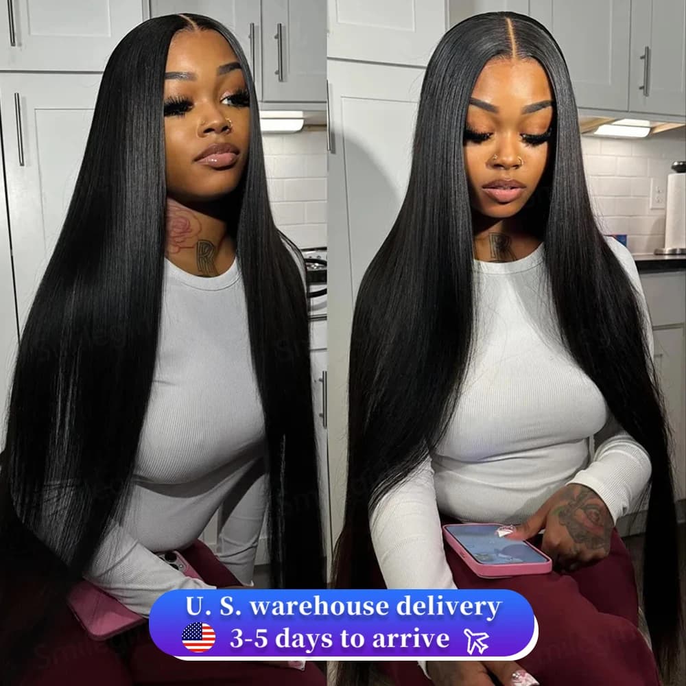 250% 30 42Inch Remy Bone Straight 13x6 Hd Lace Front Human Hair Wigs Brazilian Pre Plucked Raw 13x4 Lace Frontal Wig For Women