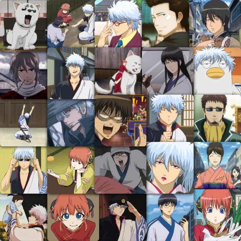 59/30/10PCS Gintoki Sakata Kagura sunoharu Popular anime peripheral cartoon decoration desktop waterproof stickers Student Gifts