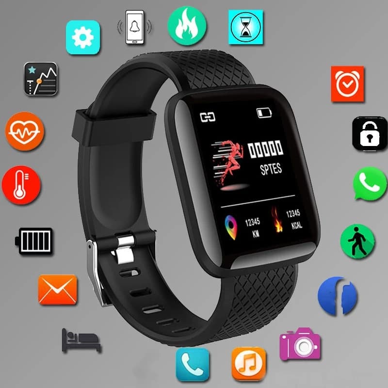Sport Smartwatch Fitness Bracelet Music Control Woman Men Smart Watches For Android Bluetooth Digital Watch Alarm Clock Weather