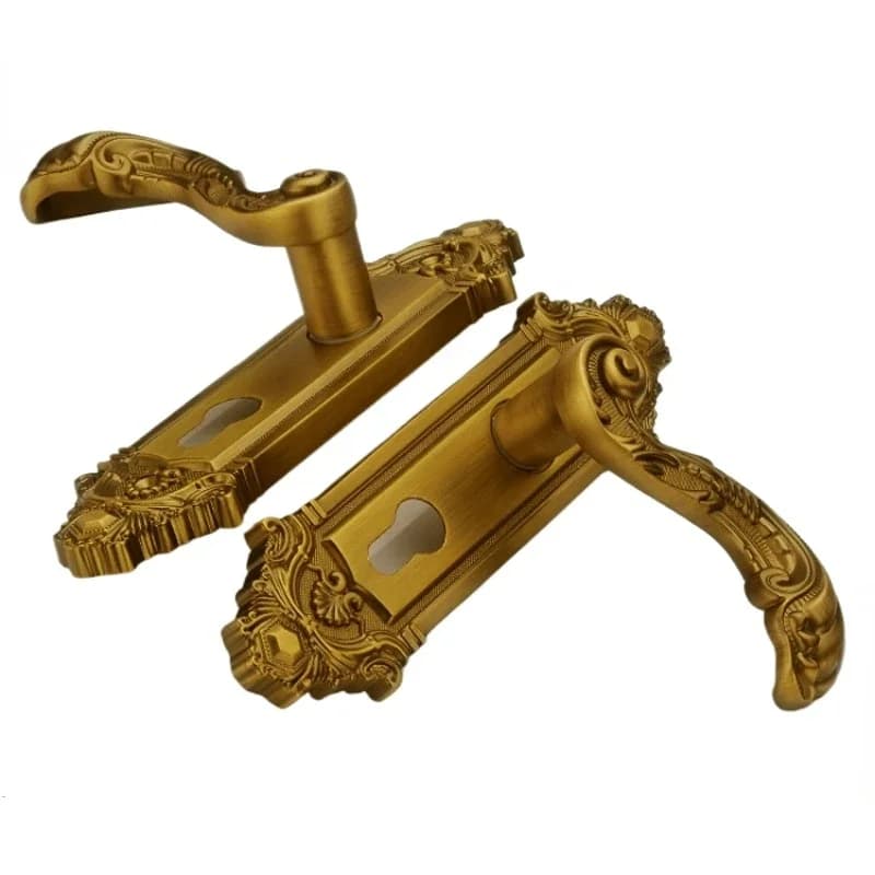 Coffee Colored Indoor Bedroom Zinc Alloy European Style Door Lock