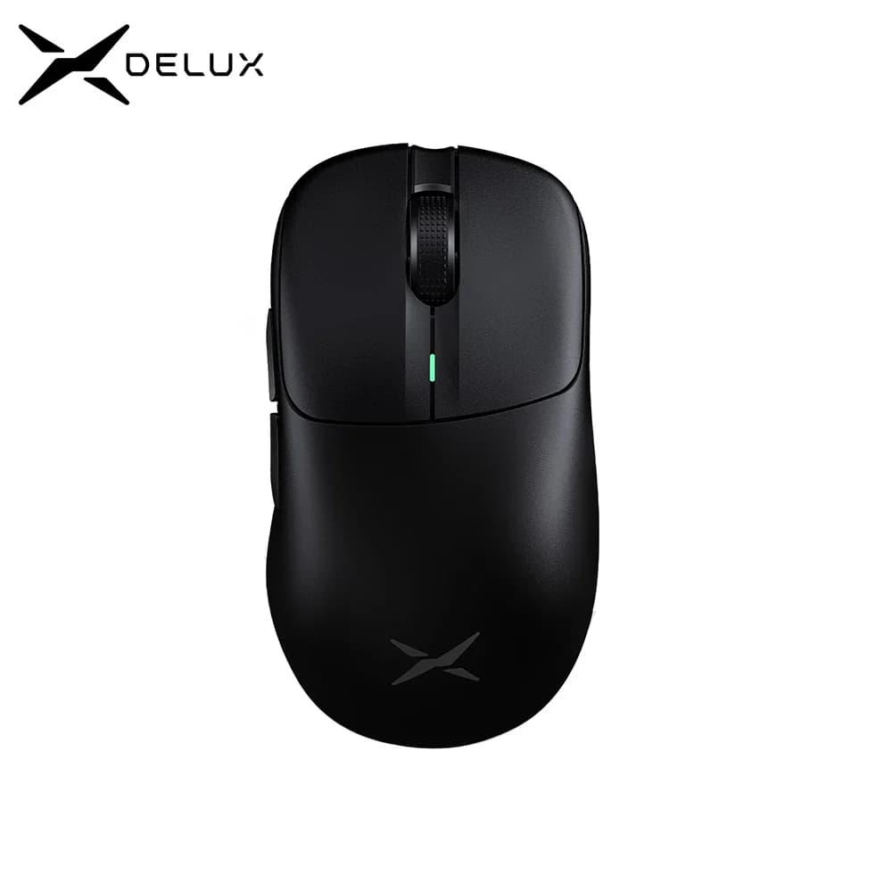 Delux M500 PRO Wireless Gaming Mouse Tri-mode Connection Lightweight Ergonomic  RGB Charging Dock 8KHz PR TTC Golden Encoder