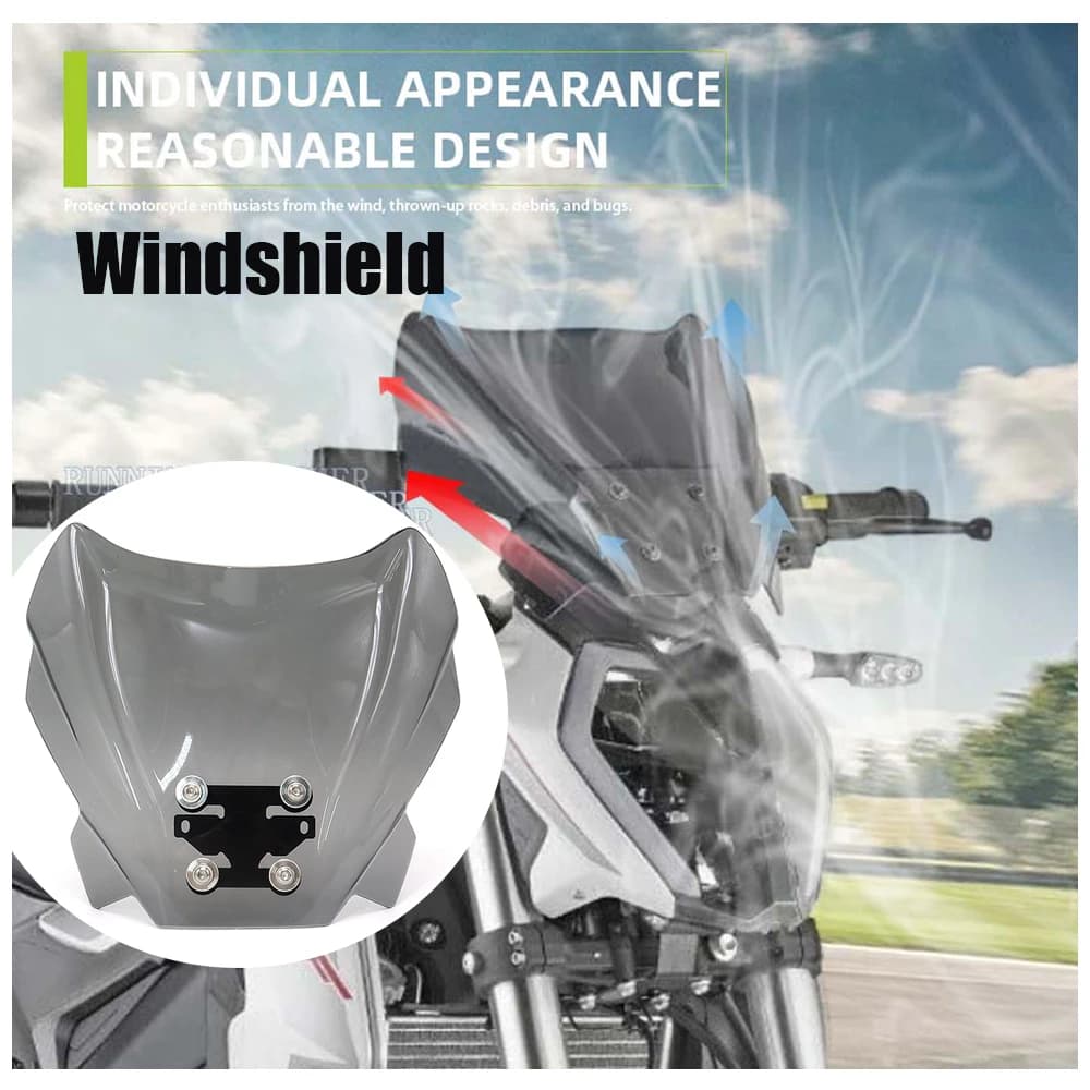 For KEEWAY RKF 125 2018 2019 2020 2021 Motorcycle Accessories Front Windscreen Windshield Screen Shield Acrylic