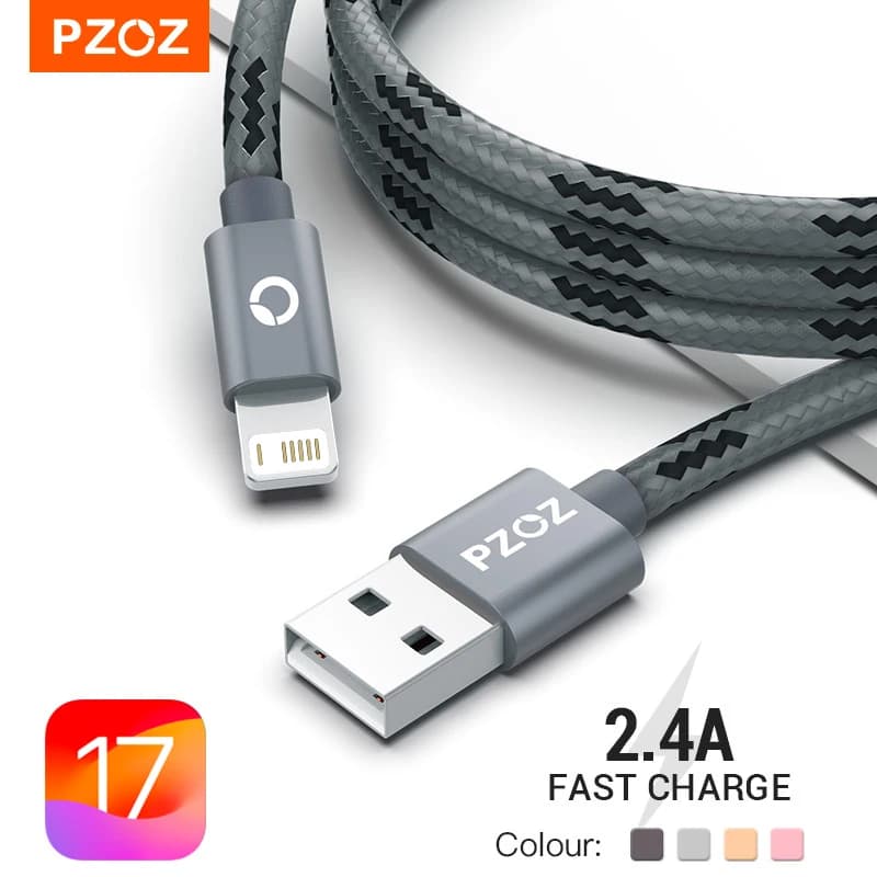 PZOZ Usb Cable For iPhone Cable 14 13 12 11 Pro Max Xs Xr X 8 plus iPad Air Mini Fast Charging Cable For iPhone Charger