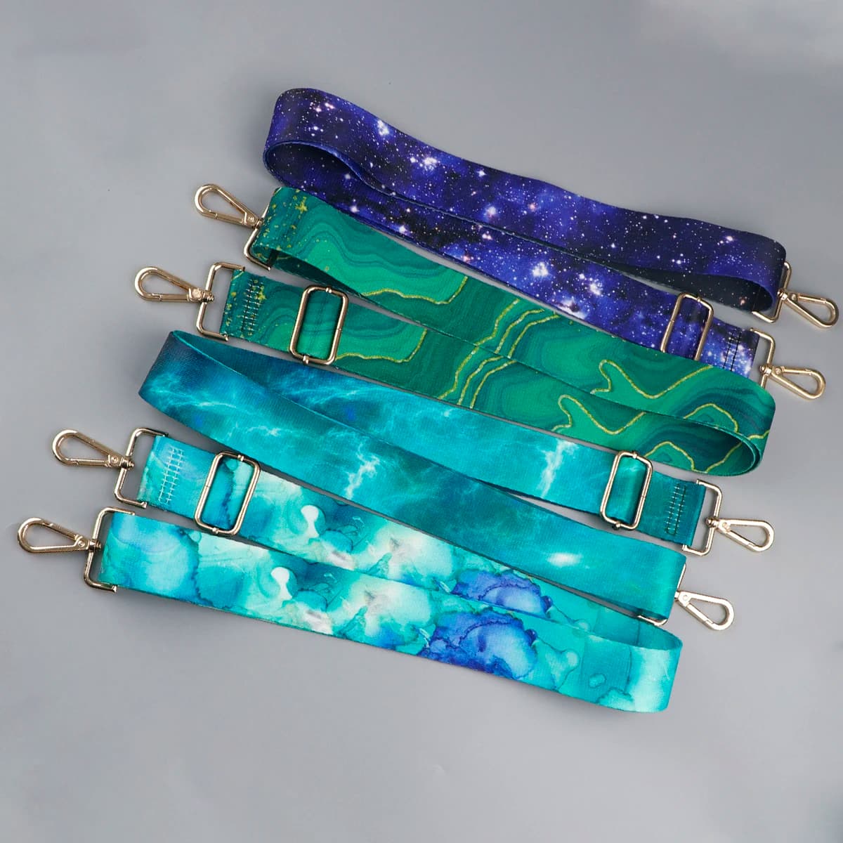 Marbling Pattern Nylon Bag Strap Women Straps for Crossbody Messenger Adjustable Belts Handbag Strap Shoulder Bag Accessories