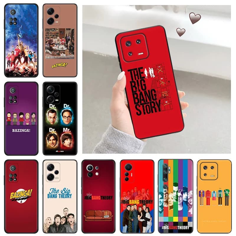 Silicone Soft Phone Case for Redmi Note 13 Pro 4G 5G 12 12c 13c Note12 Xiaomi 12t 12x 13Lite 12Lite The Big Bang Theory Cover