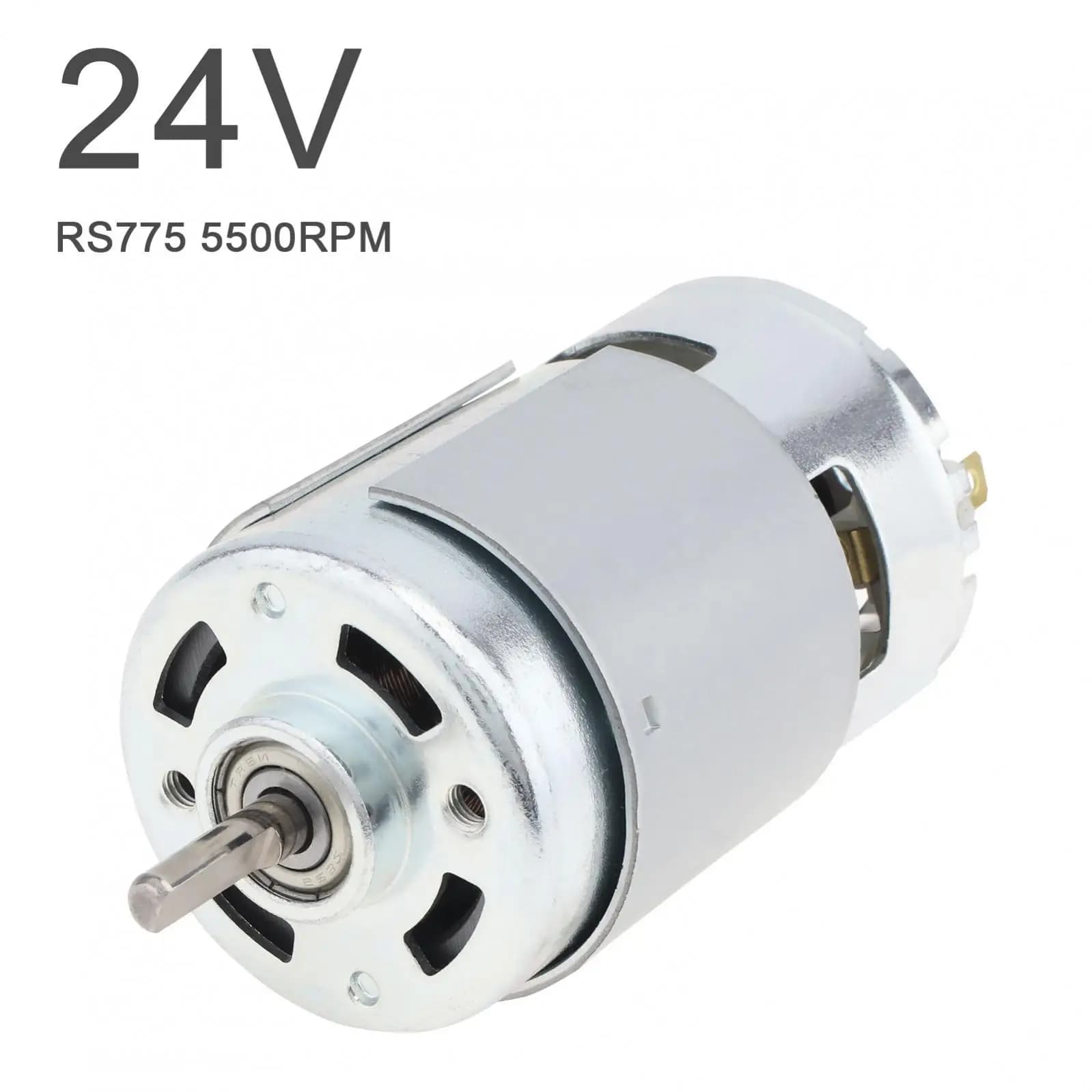 775 DC Motor D-Shaft 12/24V 12000RPM High-speed Large Torque Motor for Small Drill Micro Machine/Model  Car with Ball Bearing