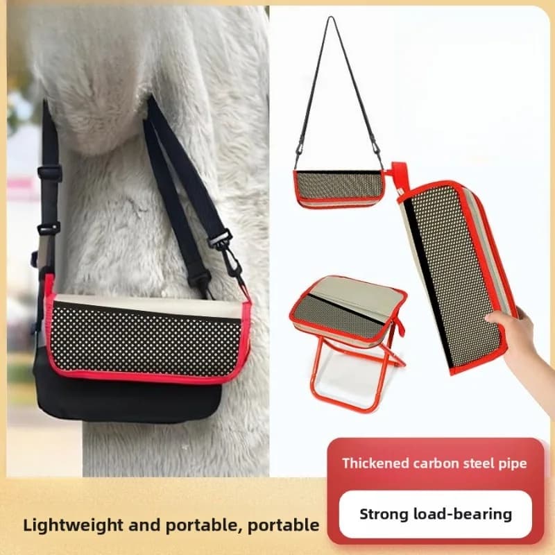 Folding Backpack Stool Portable Small Mazar Satchel Pen Bag Stool Outdoor Folding Chair Ultra Light Fishing High Speed Rail