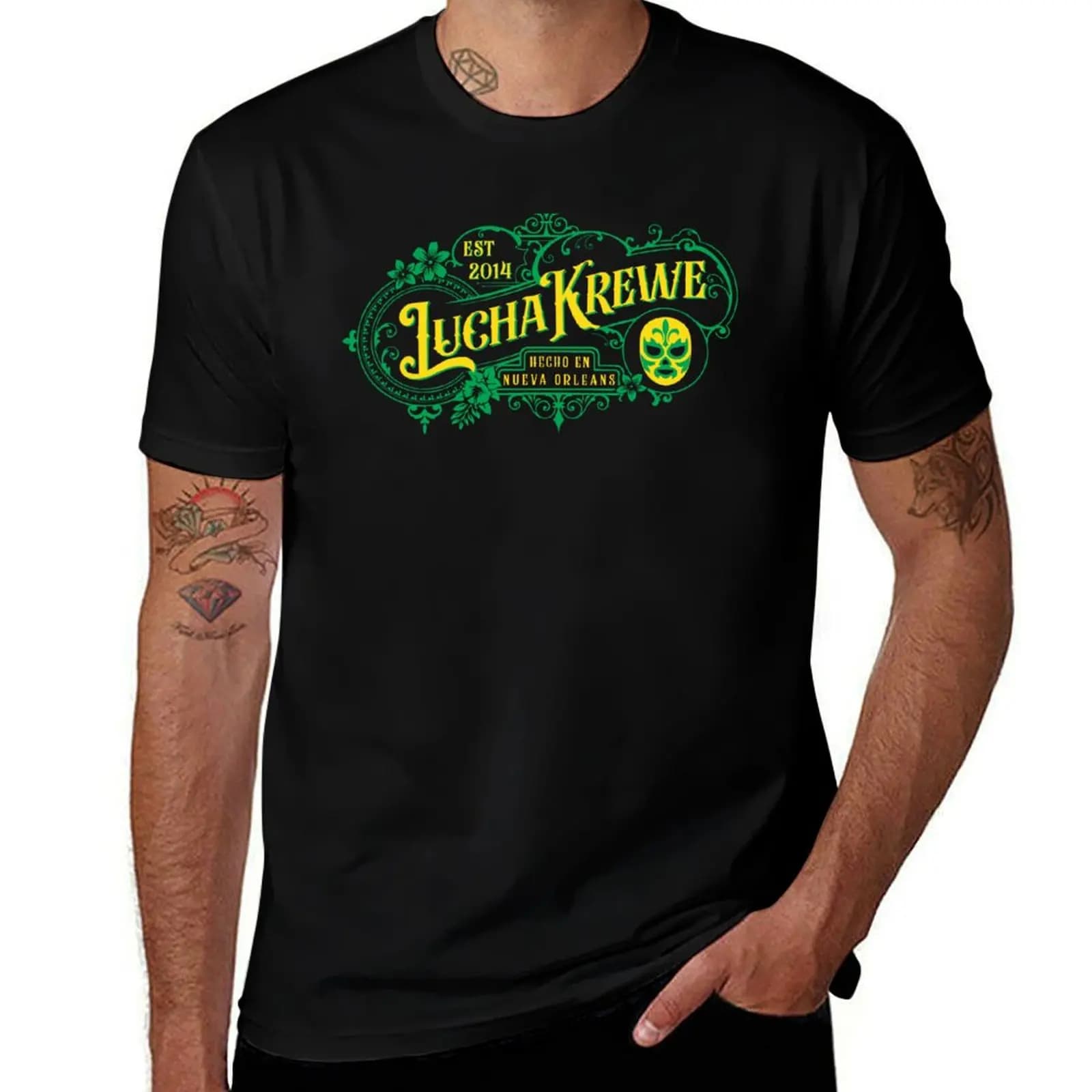 Lucha Krewe NOLA 2023 T-Shirt tees vintage clothes street wear mens t shirt