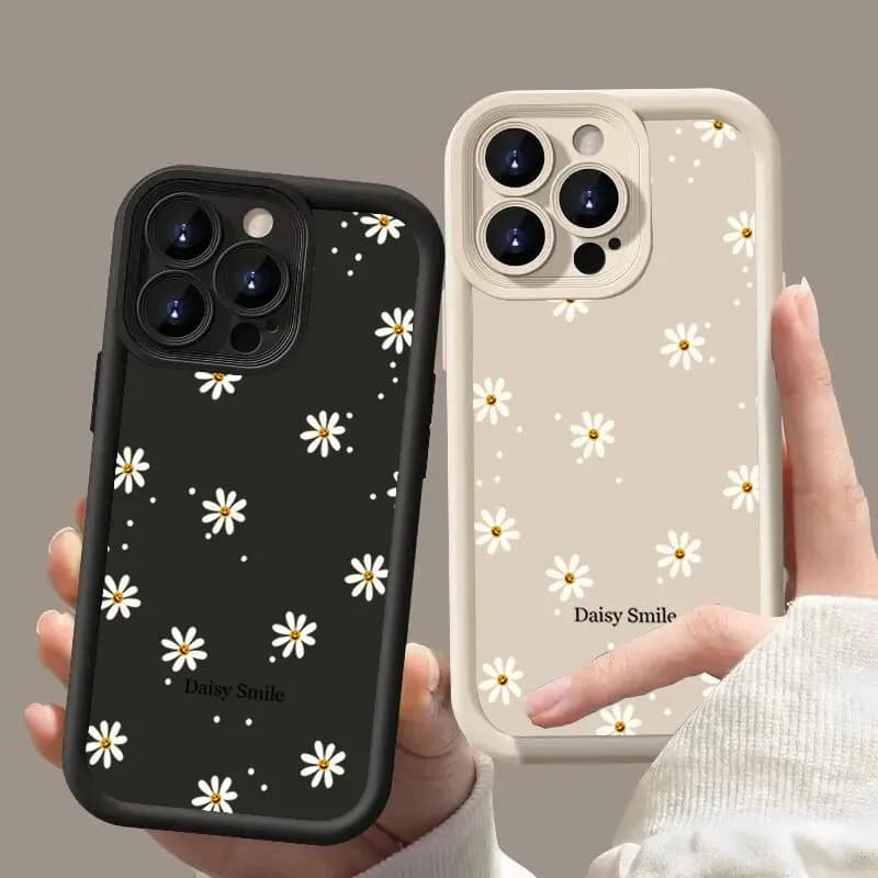 INS Daisy Smile Print Case for Samsung Galaxy A55 5G A54 A14 A35 A34 A23 A24 A52 A53 A32 S24 S20 FE S25 S23 Ultra S22 Plus Cover