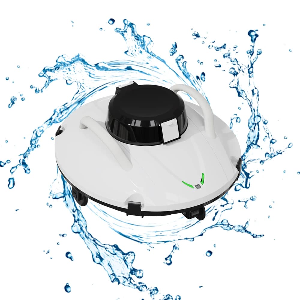 Cordless Swimming Pool Cleaning Robot With Super Long Battery Life Lasts 110 Minutes And Automatically Leans Against The Wall