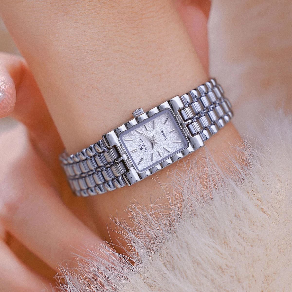 Ladies Classic Business Silver Square Vintage Watch,New In Women's Watches 2025 Fashion Quality Quartz Wristwatch Original Brand