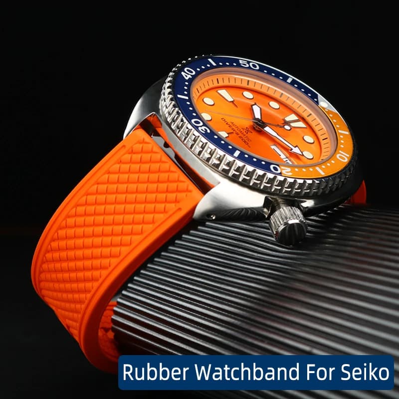Rubber Watchband For Seiko IWC Rolex Waffle Strap Bracelets Fashion Universal Mens Diver Silicone Sports Watch Band 20mm 22mm