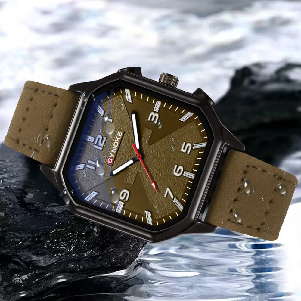 leather quartz watch fashion students,young men's wristwatches