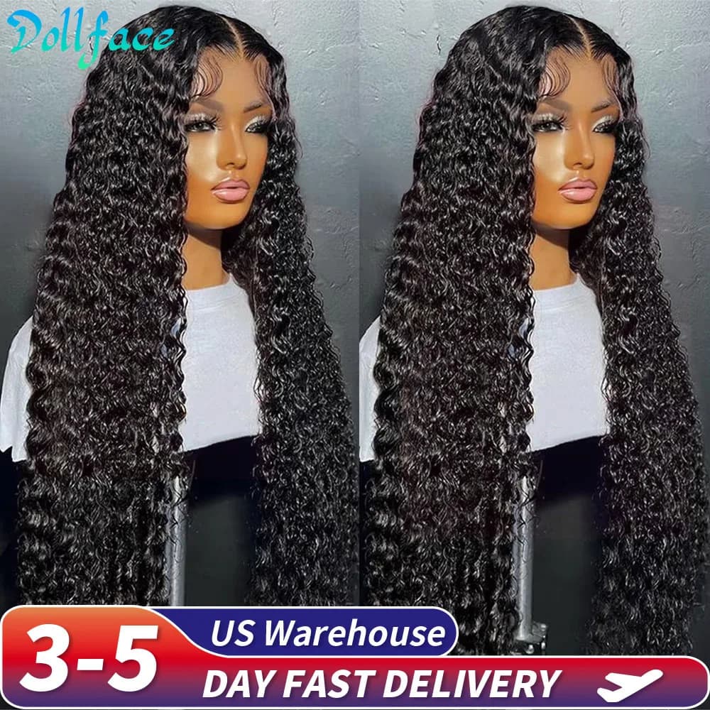 13x6 Human Hair Wig HD Lace Frontal Human Hair Wigs For Women Cheap 30 40 Inch Loose Deep Wave Curly Brazilian Choice Black