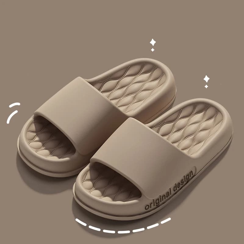 Asgard Men's Summer Slippers 2025 New Indoor Anti-slip Bathroome Slippers Comfort Thick Sole Beach Shoes Men Soft EVA Slippers