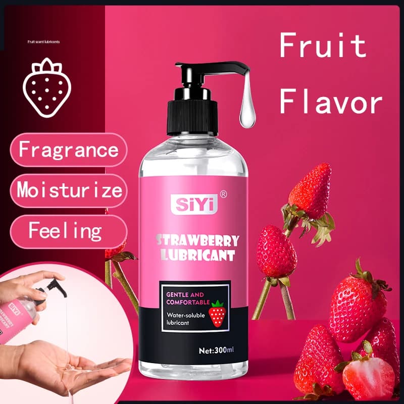Fruits Flavor Lube Personal Lubricants Water Based Long Lasting Sex lube for Oral Sex Fantasy Strawberry Cologne