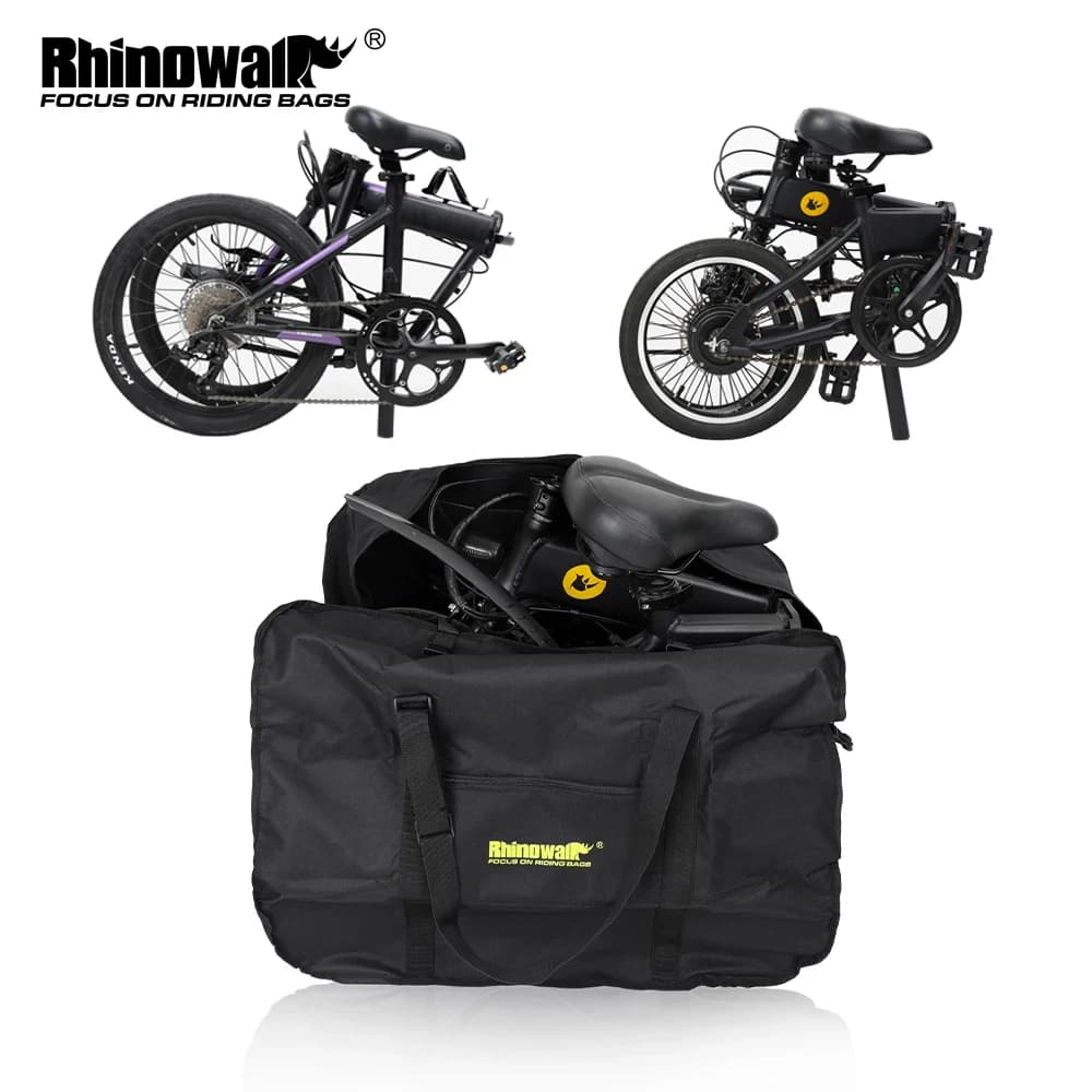 Rhinowalk 16" 20" Folding Bike Carry Bag Portable Bicycle Carry Bag Cycling Bike Transport Case Travel Bycicle Accessories